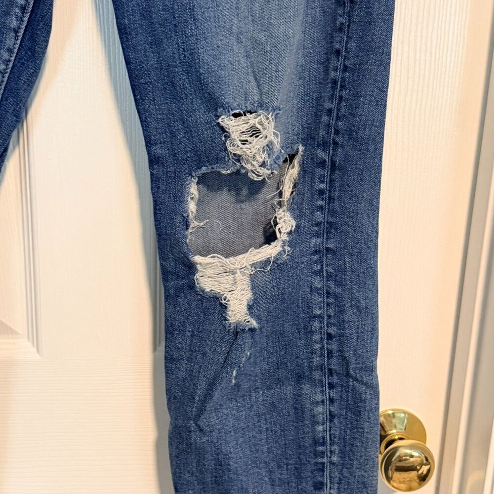 Silver Jeans Co, Mazy Slim Crop Embroidered Distressed Jeans W32/L25 - Picture 7 of 10